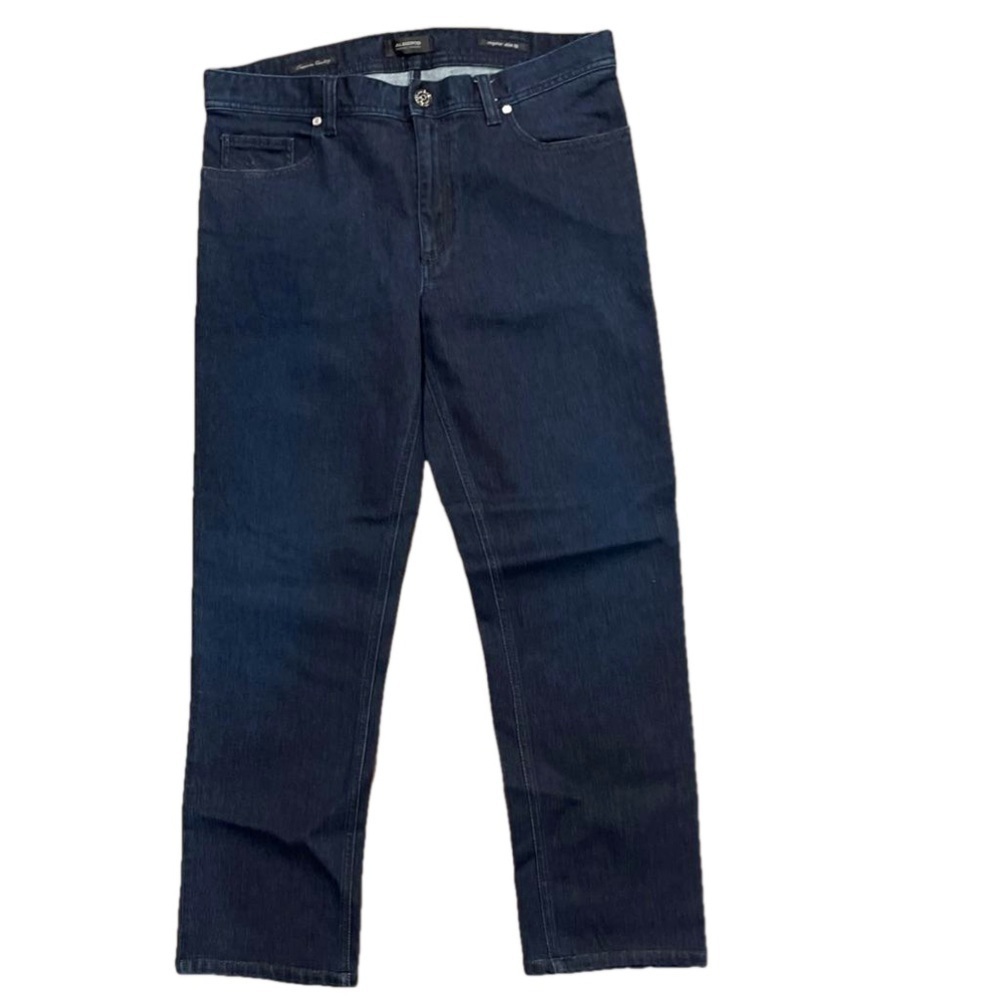 Alberto Sz 34/28 flat front zip regular slim fit jeans with inside pocket safe